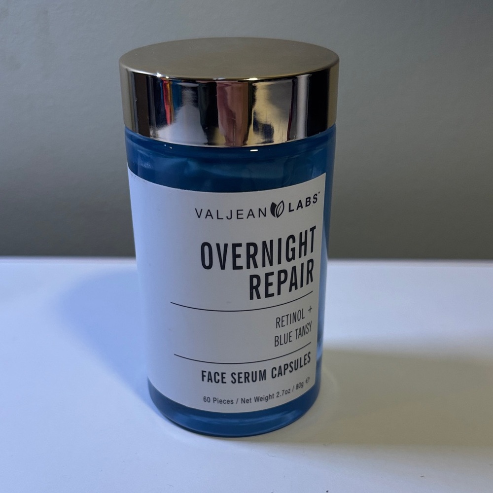 Valjean Labs Overnight Repair Retinol + Blue Tansy Face Serum Capsules